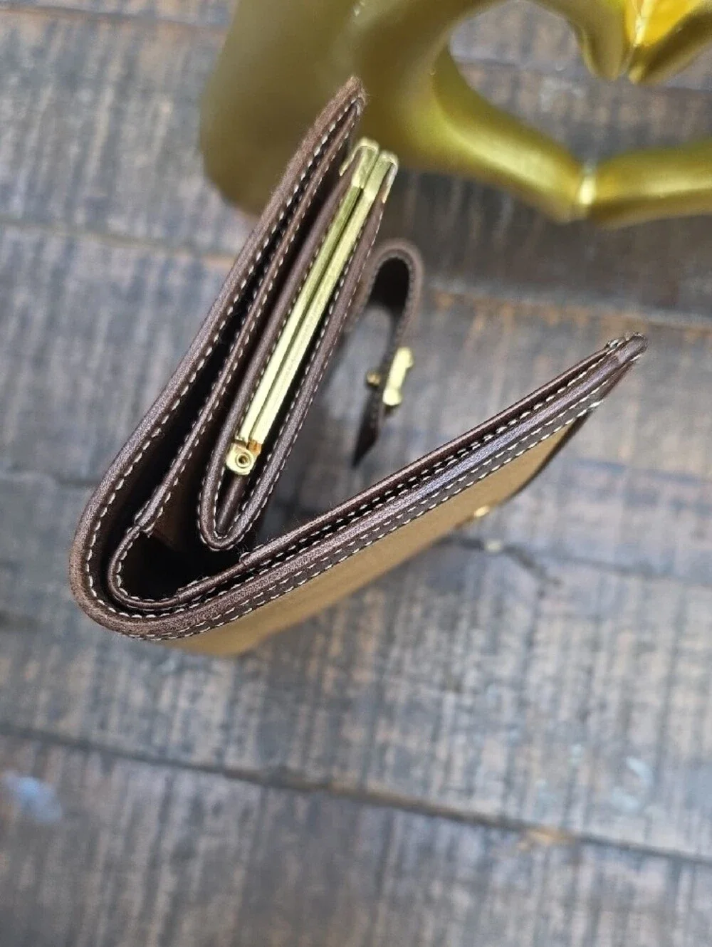 Loewe Anagram Vintage bifold Leather Wallet With Kisslock